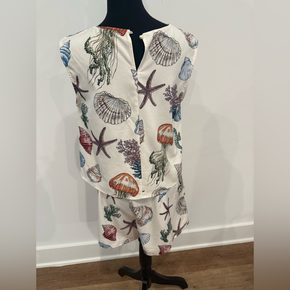 Commense Seashell Print Two-Piece Set - image 5